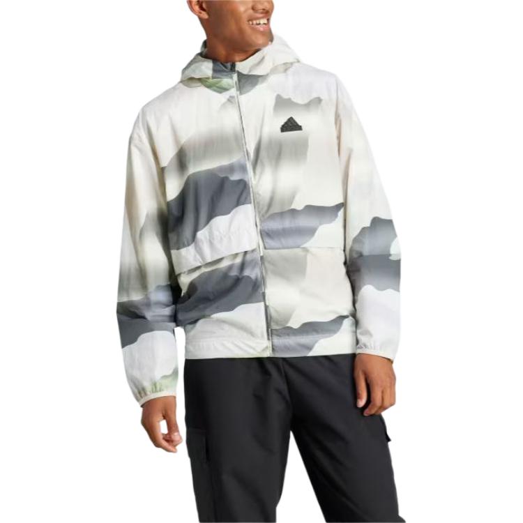 adidas City Escape Full-Zip Hoodie Multicolor/Legend Ivy Men Streetwear IN3707