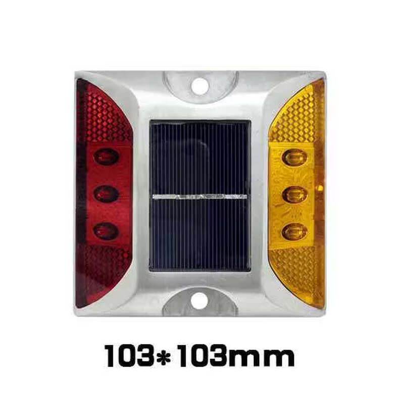 Solar Powered Cast Aluminum LED Road Stud Warning Light