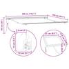 Retractable Awning Red and White 300 X 250 Cm