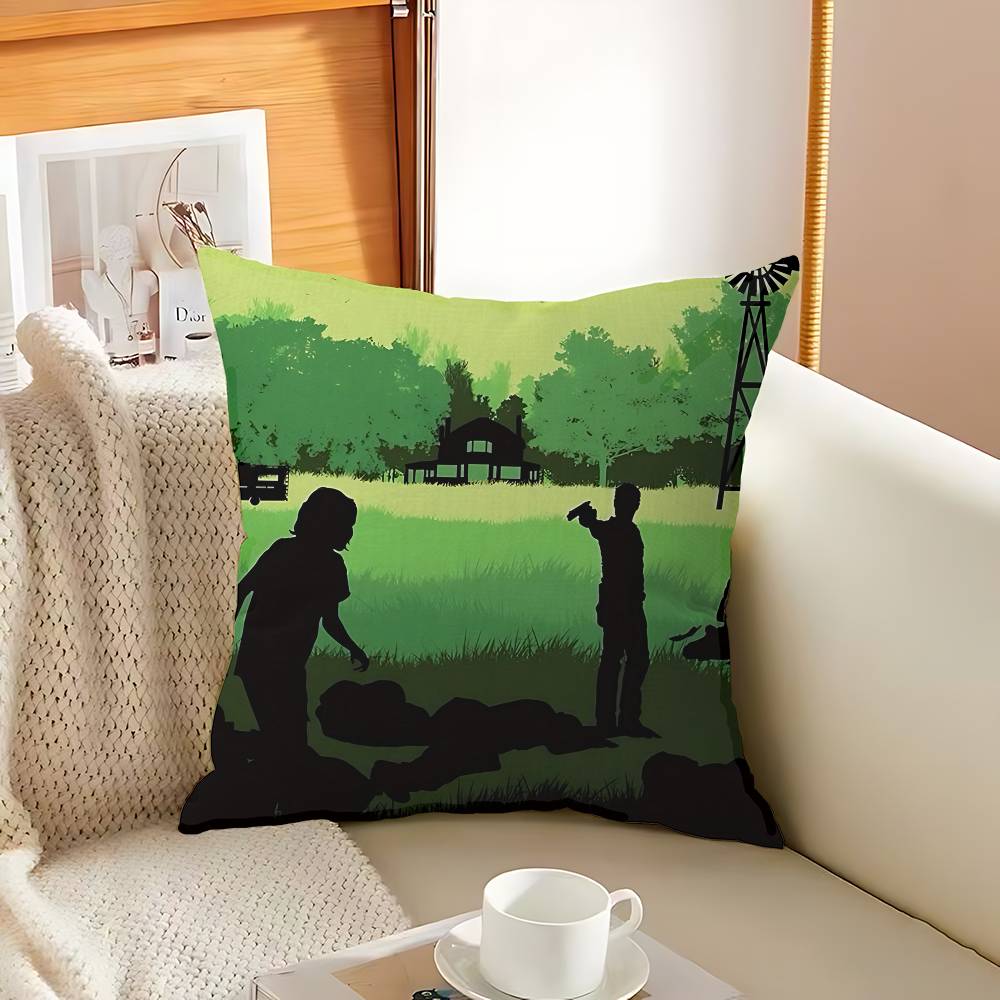 Classic Movie T-the W-walking D-dead Decorative Room Aesthetics Pillow Case Home Decor Bedroom Sofa Bed Couch Pillow Cover