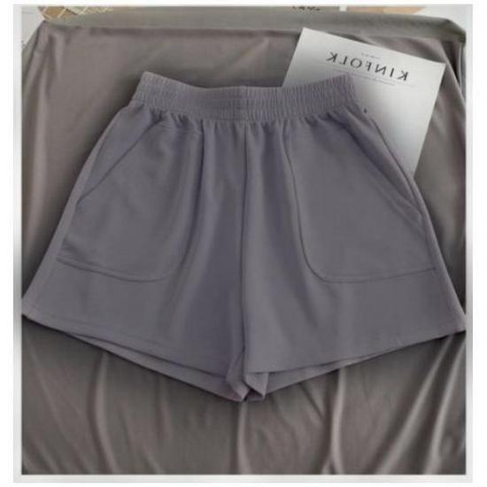 Korean Style Women s High Waist Slimming Wide-Leg Three-Quarter Length Sports Shorts Medium