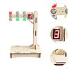 Wooden Traffic Light Model Educational Teaching Aids Handmade Craft Signal Toy DIY