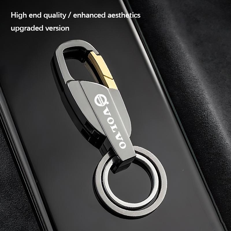 Zinc Alloy Car Key Chain Anti-Lost Keychain With KeyRing For Volvo Xc60 Xc90 V40 V60 S60 V50 V90 S80 C40 XC40 V70 XC70 C30 C70
