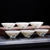50ml Sheep Fat Jade Bucket Hat Cup Drinking Green Tea Cups At Home Dehua White Porcelain Kung Fu Tea Cup High End Tea Set