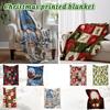 Thick Flannel Christmas Printed Blanket