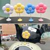 Helmet Shaking Small Smile Flower Decoration Motorcycle Bike Helmets Cute Sun Flower Decor Driving Styling Helmet Accessories