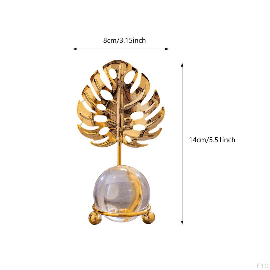 Leaf Ball Ornament Desk Decoration Decorative Adornment Art Crafts Home Decor Paperweight for