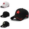 Spring Autumn Cotton Baseball Cap With Embroidered Star Pattern For Outdoor Sun Protection