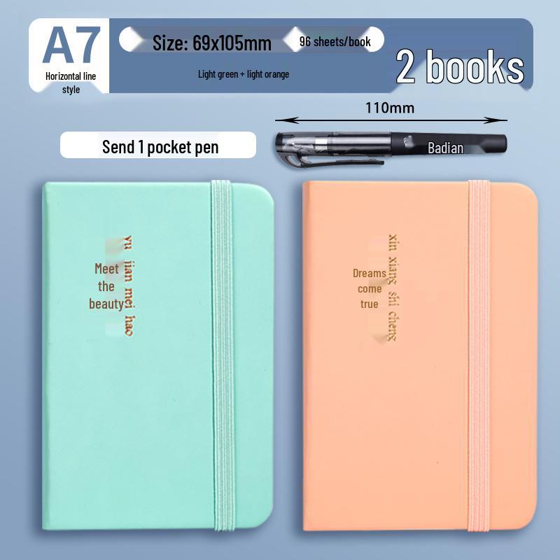 A7 Mini Pocket Notebook - Portable, Simple Style, High Value Memo Pad