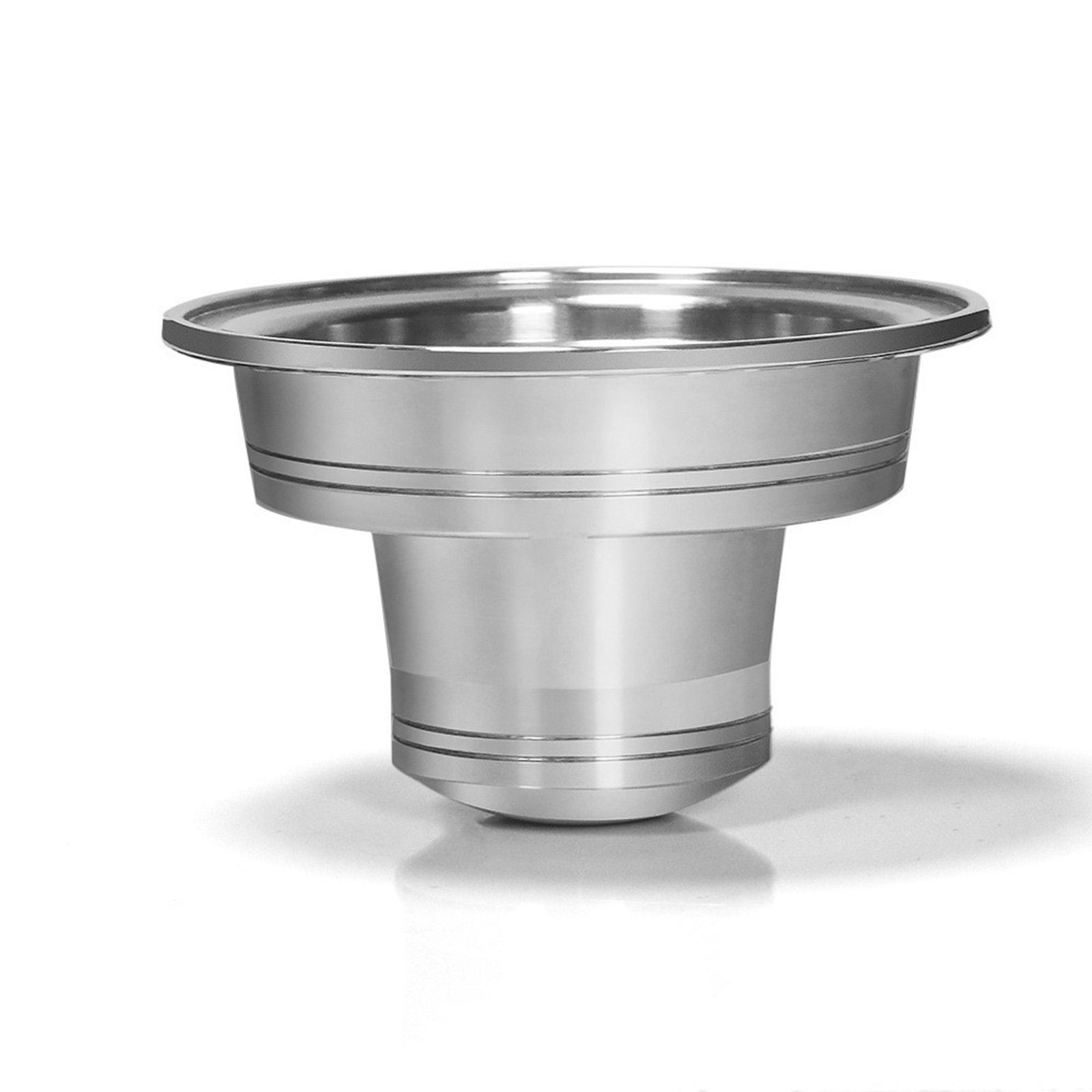 

Многоразовый адаптер для кофейных капсул из нержавеющей стали, держатель-конвертер для аксессуаров для кофемашины для капсульного эспрессо серебряный