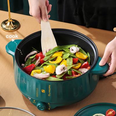 1.7L Multifunction Non-stick Pan Electric Cooking Pot Household  Hot Pot Single/Double Layer Fast Heating Electric Rice Cooker KTY