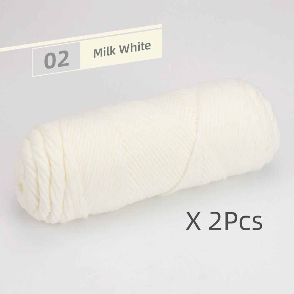 2pcs Soft Warm DIY Knitting Yarns for Hand Crocheting & Machine Knitting, Used for DIY Weaving Sweaters, Shoulder Shawl