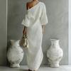 Ladies' Casual Irregular One Shoulder Lazy Dress