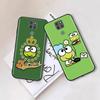Czarne etui dla Xiaomi Poco X6 X4 M5 M6 F5 F6 C65 C55 C50 C51 C40 Pro Redmi 14C A3X 13C 12C 11T 10A 9C Note 7 6 8A Plus L-8 Słodki Keroppi