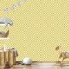 Checkerboard Wallpaper Yellow and Cream for Living Room and Bedroom 50x1000