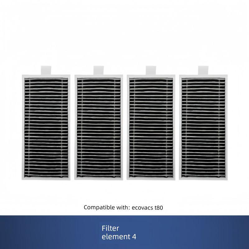 Suitable for Ecovacs T80 Consumables, Sweeping Robot Accessories, Side Brush, Roller Brush, Filter Element, Cleaning Fluid, Dust Bag, Roller