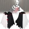 Versatile Scary Clown Cosplay Costume With Elegant Black And White Cloak For All Gender Adults