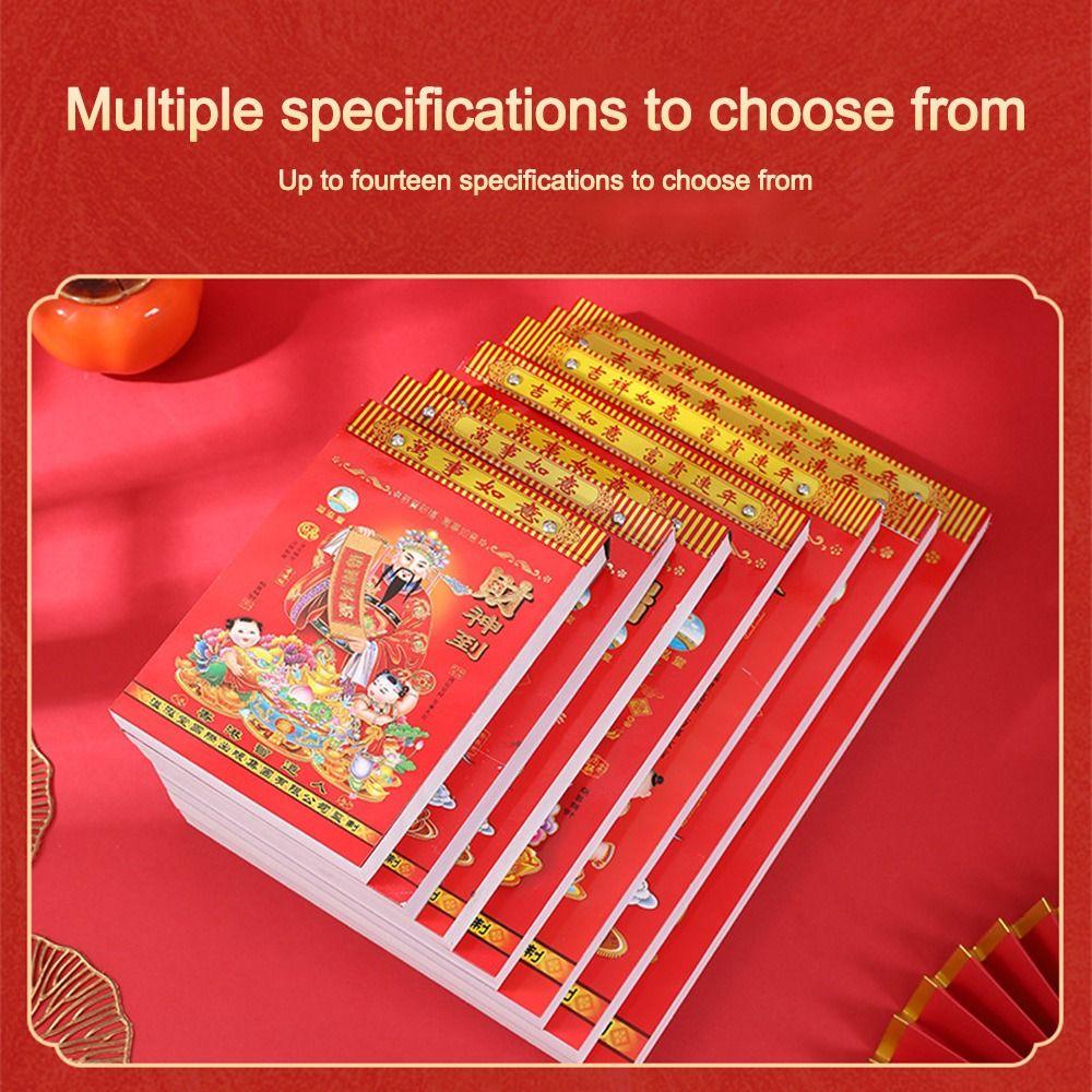 New Tearable 2026 Old Imperial Calendar Chinese Style Traditional Horse Years Hanging Calendar Perpetual Calendar