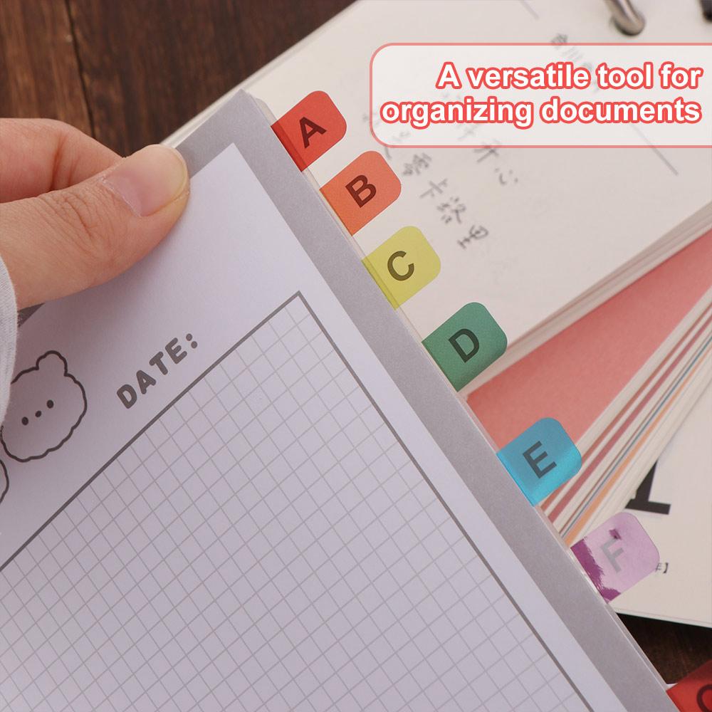 Small Strips Alphabet Page Markers Waterproof Page Marker Sticky Flags Books