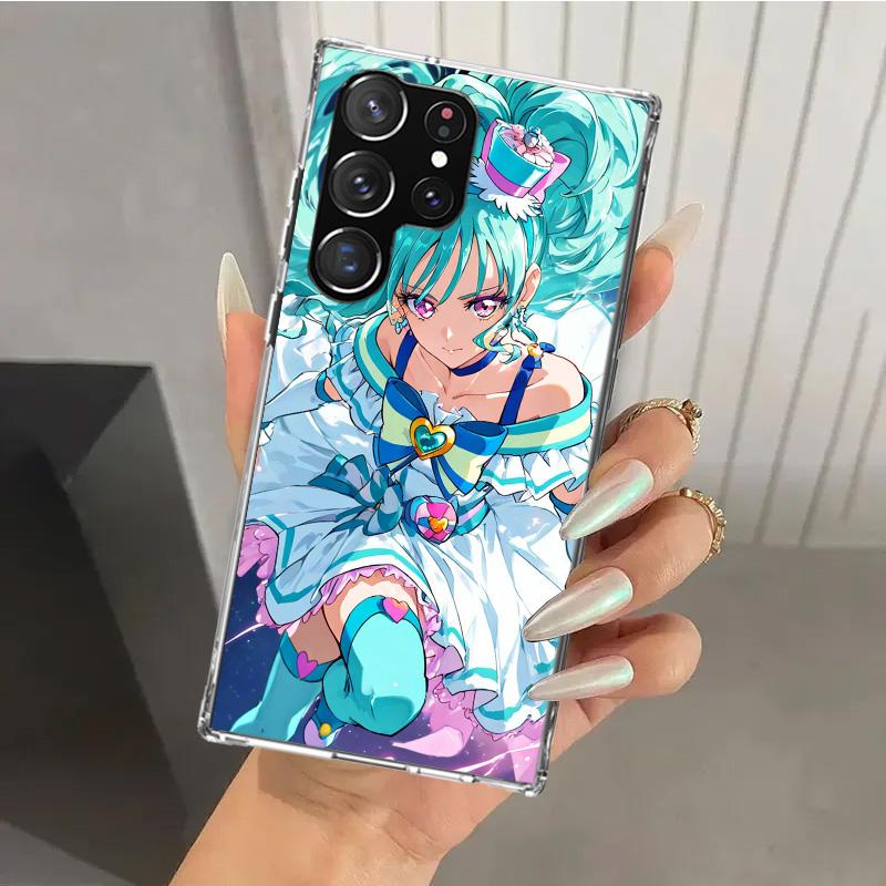 Pretty Cure Anime Phone Case for Samsung Galaxy S26 S24 S23 Ultra S25 Edge S22 S21 Plus S20 FE + Soft Print Shell Funda Galaxy S