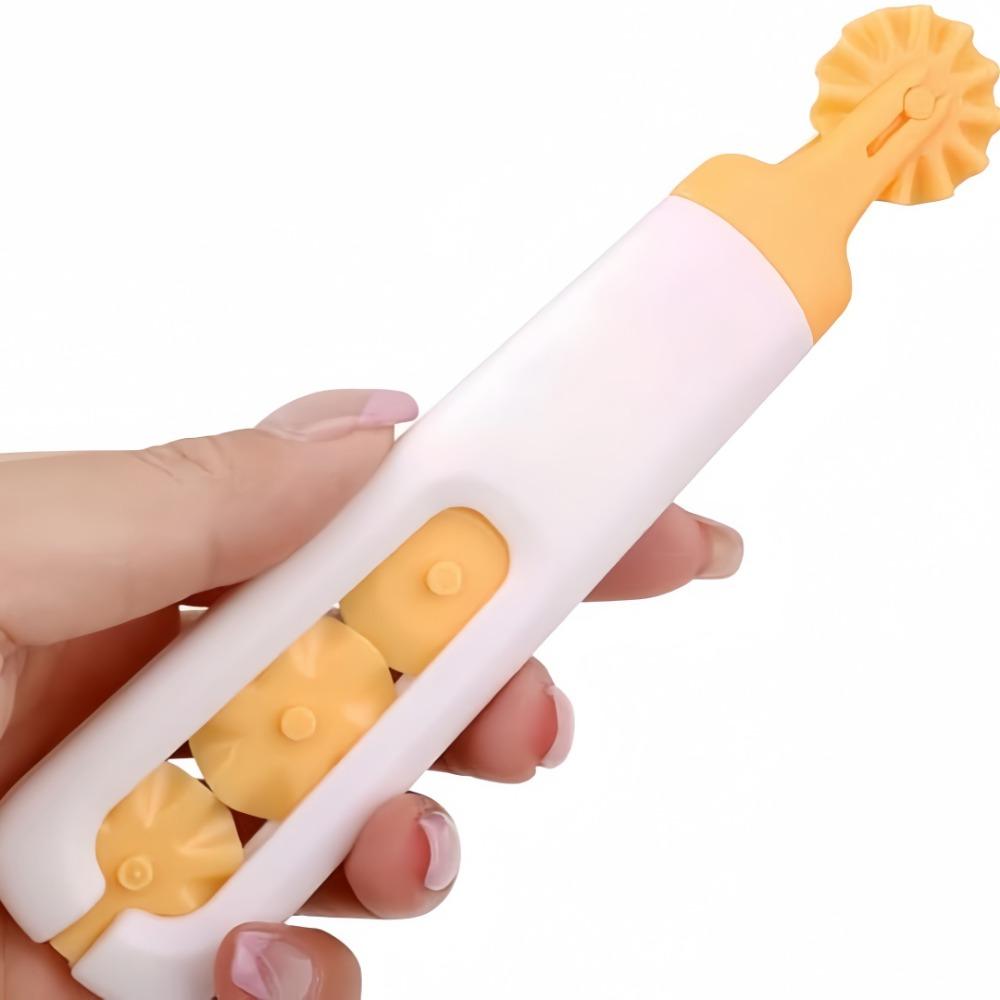 Pastry Dough Roller Knife 4 In1 Plastic Flower Shaped Roller Pancake Knife For Kitchen Baking Pizza Biscuit Dough Cutting Tool