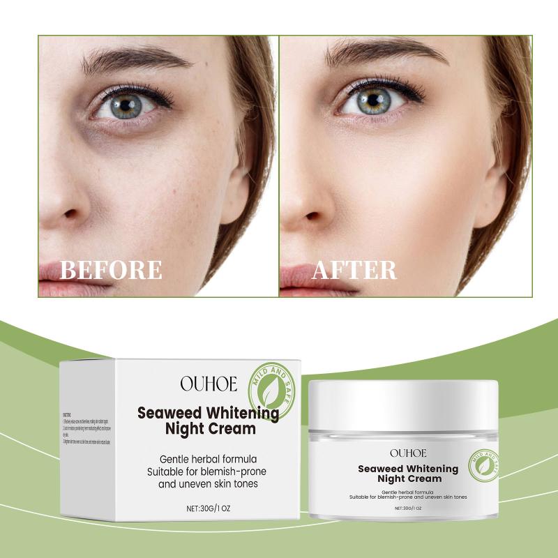 Whitening Face Moisturizer Night Cream Hydrating Repair Brightening Nourishing Facial Cream for Night Skin Care