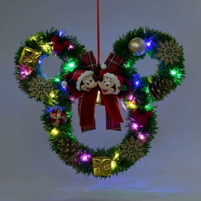 Disney Micky & Minnie Kranz Leuchtend( Disney Weihnachten ) Japan NEU