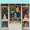 Christmas Tree Pvc Wall Sticker With Snowflake Pattern For Seasonal Christmas Festivities