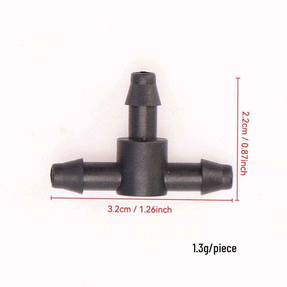 PVC Capillary Tube 47 Straight Connector: Three-Way Fittings for Micro-Spray Drip Irrigation in Gardening