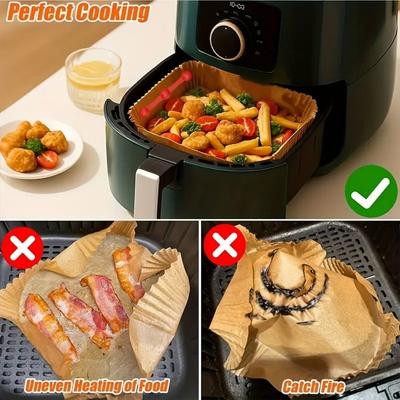 1/2sets Silicone Air Fryer Magnetic Clips Heat-Resistant Safety Fix Buckles for Parchment Paper Liners Food-Safe Kitchen Access