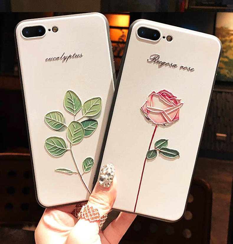 For Oneplus 8 Pro Case 3D Emboss Relief Flower Phone Case For Oneplus Nord 8T 8 T 7T 7 Pro 6 6T 3 3T 3 T Cover One Plus 7t Cases