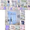 Durable Polyester Blackout Window Curtain With Fun Cartoon Plant Pattern For Home Use