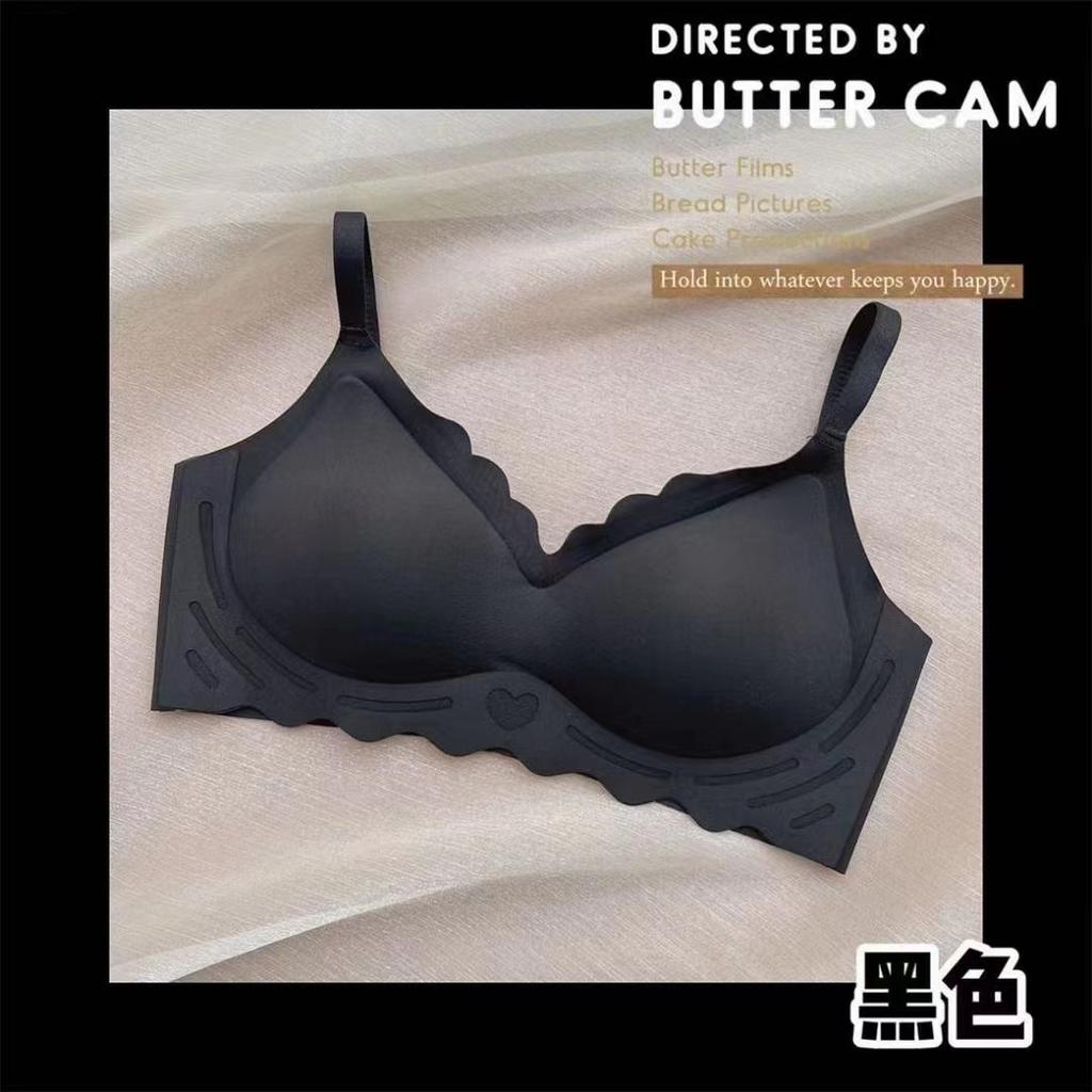 Women Seamless One Piece Anti Sag Gathering Thin Wireless Ladies Bra
