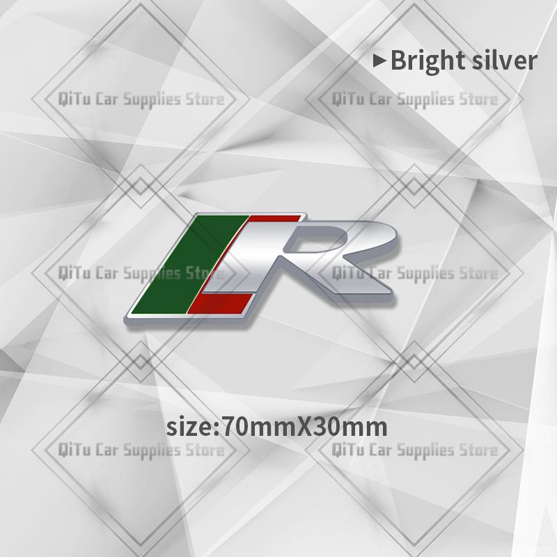 Zinc Alloy S R Sport Badge Car Body Trunk Emblem 3D Grille Sticker For F-Type F-Pace S-Type XFR XE XF XJ XK XJR XFR XEL XJS XJ6
