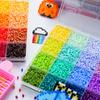 Bügelperlen Set 2,6mm Mini-Perlen 144 Farben All-in-One Set mit Steckplatten, Mini-Bügeleisen, Pinzette Pixel Art DIY Bastelset für Erwachsene