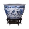 2024 New Chinese Hand-Painted Large Ceramic Fish Tank and Outdoor Flower Pot