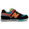 Nové New Balance 574 'Black Neon Orange' Dámské WL574OBD