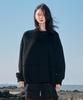 Monophobia Raw Cutting Line Cotton Sweatshirt Black