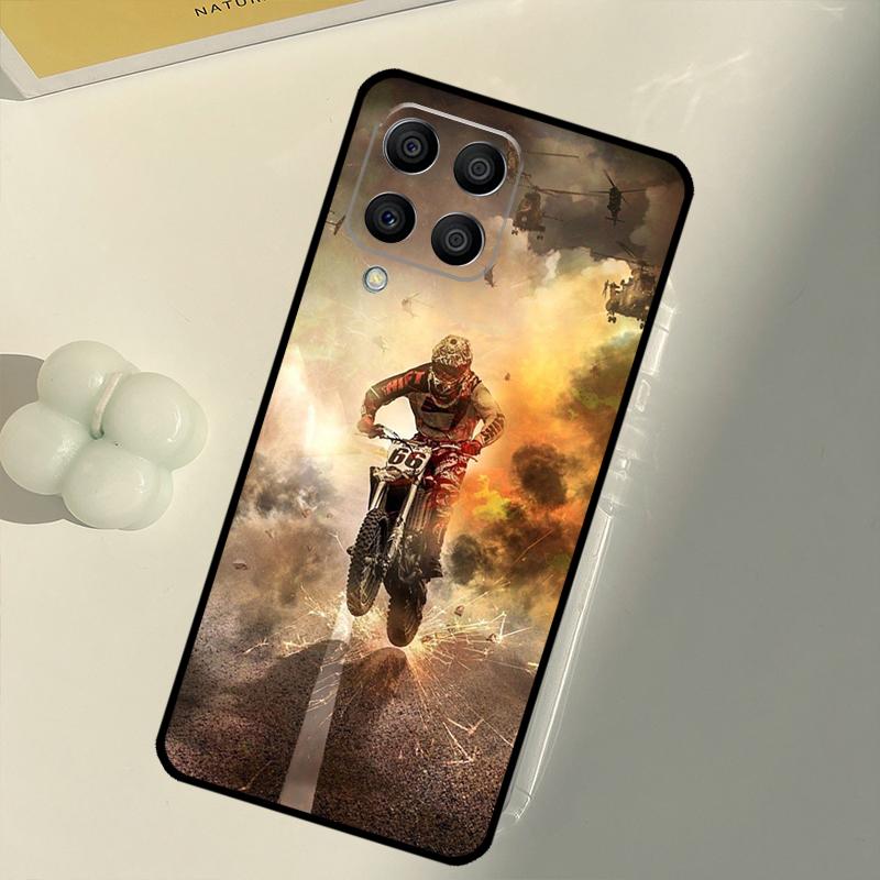 Moto Cross Motorcycle Sport For Samsung Galaxy M31 M16 M11 M21 M13 M33 M35 M53 M55 M15 M14 M34 M54 M12 M32 M52 M06 Case