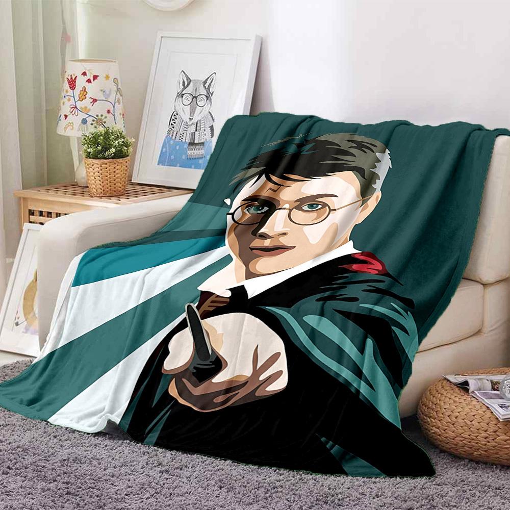 1pc Harry Potter Flannel Throw Blanket Soft, Warm & Cozy for Couch, Bed, Office, and Travel Versatile All Season Gift, Christmas present
