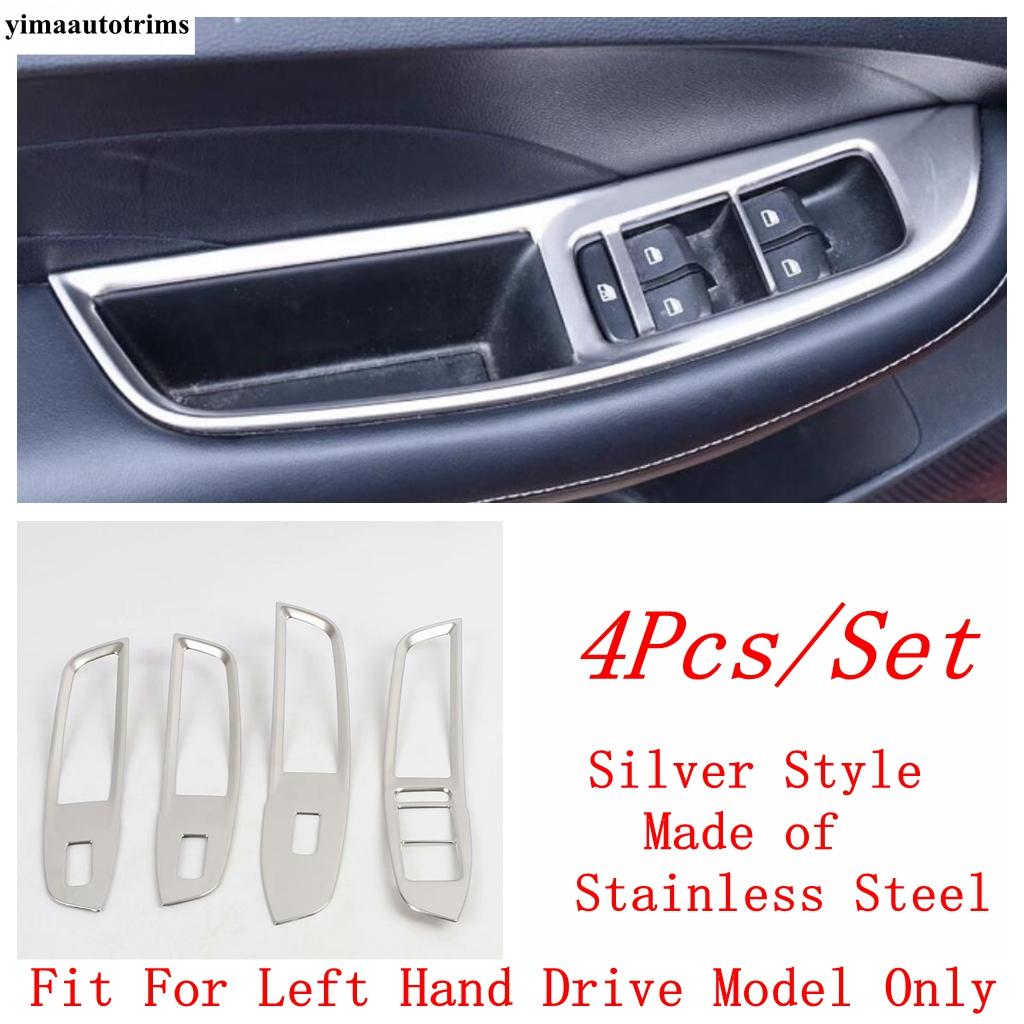 For MG ZS EV 2018 - Car Inner Door Window Glass Lift Button Switch Control Panel Frame Cover Trim Accessories Interior Kit