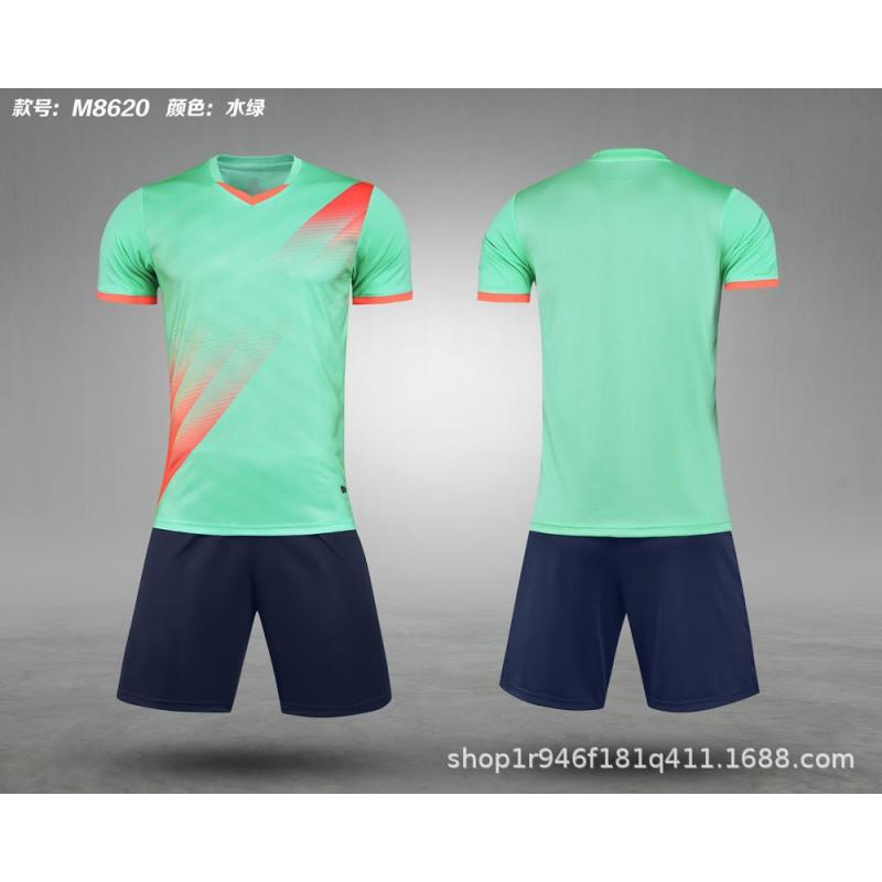 Kids Soccer Jerseys Lightweight Breathable Team Training Uniforms Customizable Number Sports Shirts Boys Girls