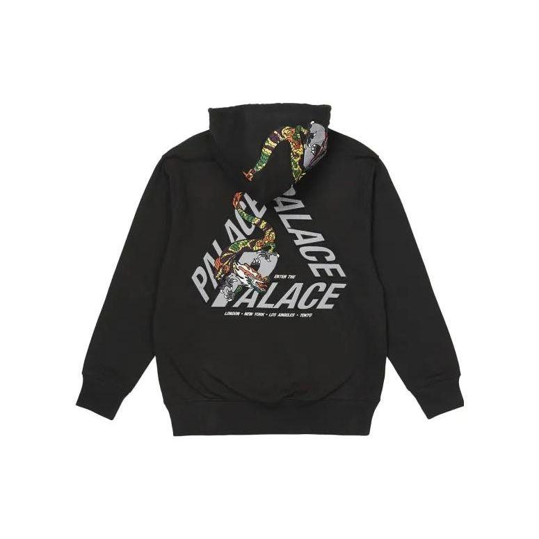 Palace Dragon P-3 Hood Black Men Tops P23CS045