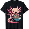 Kawaii Axolotl Eating Ramen T-Shirt