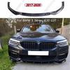 Für BMW 5 G30 G31 525i 530i 530d 540i M 2017-2020 Auto Frontstoßstange Lippe Kinnschutz Diffusor Abdeckung Deflektor Karosserie-Kits Glanzschwarz