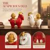 Treasure Bowl Lucky Sheep Figurine Gourd Resin Figurine Gift Wealth Goat Statue  Feng Shui