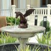 Realistische Gartenbrunnen Drachenstatue Harz Drachenmuster Brunnen Sprühstrahl Drache Retro Wassersprühdrache Außen Dekoration