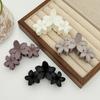 4pcs Multi Colored Three-dimensional Flower Hair Black Brown Khaki Light Apricot Fasion Matte Texture Gentle Versatile Headwear