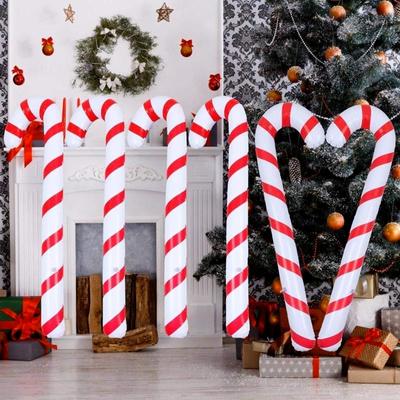 Aufblasbare Weihnachts-Zuckerstangen-Luftballons für den Außenbereich, Zuckerstangen-Dekor für Weihnachtsdekorationen