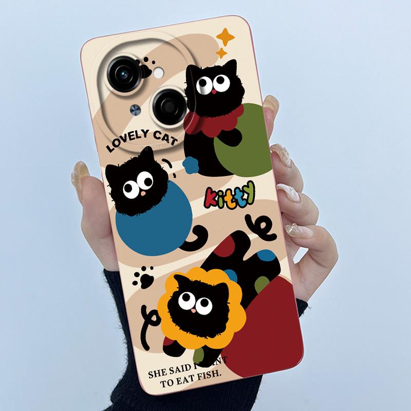 For Tecno Spark Go 1 s 1s 2025 Go1s Go2025 Pop 9 4G Phone Case Sweet Girls Cute Cats Soft Silicone Shockproof Back Cover Fundas